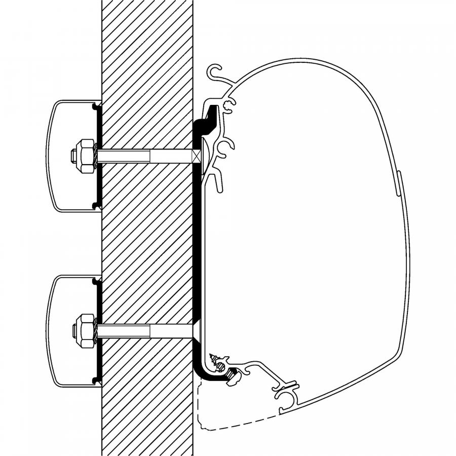 Product image 1 of the product “Flat-Adapter zu TO Serie 5 und 8 ”